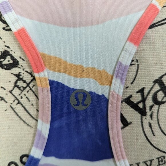 Lululemon Cool Racerback Bleacher Stripe Tank Top 6 - Picture 6 of 7